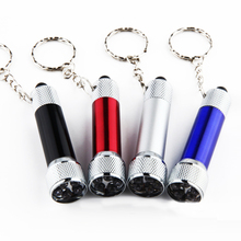 200pcs/lot Portable Pocket 5 LED Mini Flashlight Light Torch Aluminum Keychain KeyRing Chain 2024 - buy cheap