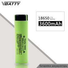 Очень дешевая батарея 18650 Vbatty 3600mah 10A 3,7 V литий-ионная аккумуляторная батарея с плоским верхом PK NCR18650B (1 шт./лот) 2024 - купить недорого