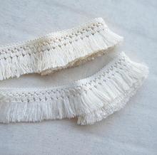 2 Meters 3.5cm Ivory Polyester Cotton Fringe Lace DIY Decoration Material Cord Lace Fabric Tassel LACE Trim 2024 - buy cheap