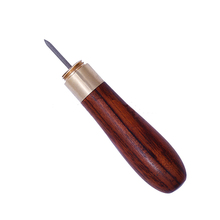 Handmade Craft DIY Leather Craft Sandalwood Rhombus Leather Reaming Awl Cone Spacing Leather Punch Tool 2024 - buy cheap