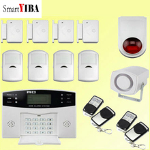 SmartYIBA 433mhz LCD Display Auto Dial Intelligent Home Burglar GSM Alarm System Remote Control Voice Prompt Alarm System Kits 2024 - buy cheap