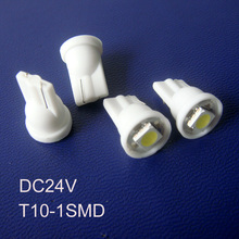 Luz led indicadora de alta qualidade 24v t10, 194, 168, w5w, lâmpada led de cunha, luz de sinal de lâmpada piloto, 24v, caminhão, frete grátis 500 2024 - compre barato