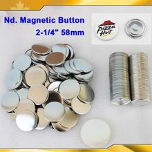 2-1/4" 58mm 100 Sets Fridge Dialog Box Nd. Magnet Metal Back Button Maker Supply Materials 2024 - buy cheap