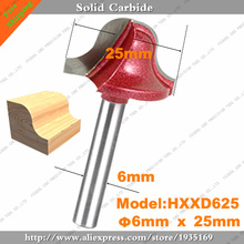 Fresadora CNC 3D de carburo sólido de tungsteno, herramientas de madera, broca de enrutador, 6mm x 25mm,10 Uds., envío gratis 2024 - compra barato