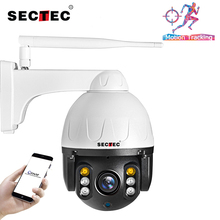 SECTEC 1080P PTZ IP камера с автоматическим отслеживанием наружная Onvif водонепроницаемая Мини скоростная купольная камера 2MP IR 30M P2P CCTV камера безопасности 2024 - купить недорого