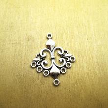 12pcs--29x35mm Lovely Cross Sword fleur de lys chandelier Connector Link  DIY necklace/ bracelets  charms antique silver tone 2024 - buy cheap