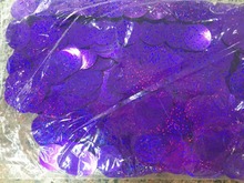 Lentejuelas grandes redondas planas de PVC, holograma con lentejuelas, decoración, Agujero lateral, láser, púrpura, 30mm, 50 g/lote 2024 - compra barato