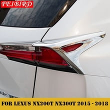 Accessories For LEXUS NX NX200T NX300T 2015 2016 2017 2018 Rear Tail Trunk Light Lamp Frame Decoration Molding Cover Kit Trim 2024 - buy cheap