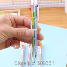 50 pcs/lot Multicolor Ballpoint Pen ,6 colors ballpoint pen, cute ballpoint pen gift pen for children and student. 2024 - buy cheap