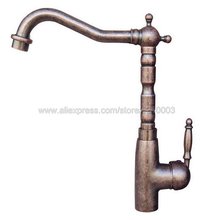 Antique Copper Deck Mount Bathroom Faucet Vanity Vessel Sinks Mixer Tap Cold And Hot Water Tap Knn017 2024 - buy cheap