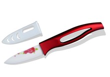 Red ceramic knife 3 inch paring fruit knife kitchen knives cooking tools with ABS +TPR handle kitchen accessories best gift. 2024 - buy cheap