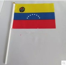 Bandeiras de mão venezuela balançando bandeira, marcadores pequenos de faixa 14*21 cm 2024 - compre barato