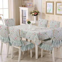 High quality table cloth knit kit waterproof antifouling lace tablecloth Chair cover cushion backrest Hotel wedding fabric decor 2024 - buy cheap