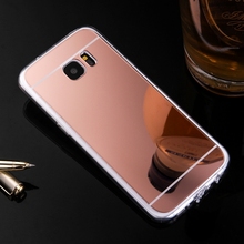 Funda de lujo para Samsung Galaxy S7 Edge S7, carcasa trasera de TPU de aluminio con espejo, accesorios para Samsung Galaxy S7 Edge 2024 - compra barato