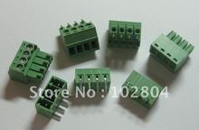 20 piezas ángulo 4pin/Paso de camino 3,5mm tornillo bloque conector Color verde tipo enchufable con pin de ángulo 2024 - compra barato