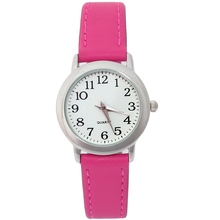 10pcs/Lot , Wholesales Watches Mixed Color Candy Leather Strap Band Girl Boy Watch Quartz Women Sport Wristwatches U12M10 2024 - buy cheap