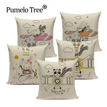 Cartoon Pillow Bunny Decorative Cushions For Sofa High Quality Animal Letter Cushion Cover Home Decor Custom Pillow Cover 45*45 2024 - buy cheap