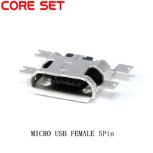 100PCS Micro USB 5P Socket MINIUSB Female 5 Pin SMD DIP Connector 2024 - buy cheap