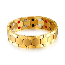 Pulseiras masculinas de cor dourada e prateada, pulseiras para amantes da moda, de qualidade superior 2024 - compre barato