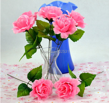 SPR 20PCS/LOT 5 colors Simulation of high- grade silk flower Single branch Hibiscus Rose WEDDING FLOWERS Bride holding flowers 2024 - buy cheap