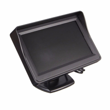 Автомобильный монитор заднего вида 4,3 дюйма TFT цветной ЖК-экран, настольный дисплей, визуальное изображение заднего вида с поддержкой автомобильного заднего вида на бортовом мониторе 2024 - купить недорого