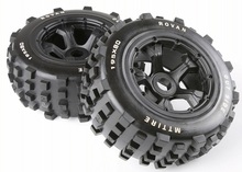 Rovan 1/5 Scale Baja Truck Dirt Knobby Tires Wheels 195x80 Rear 2024 - buy cheap