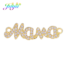 Juya DIY Women Jewelry Supplies Hand made Accessories Letter Charms Mama Boy Girl Angel Connectors For Bracelets Necklace Making 2024 - buy cheap