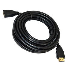 16Ft 5m premium HDMI 1.4V male to female extension cable leads Gold Plated1080P 2024 - buy cheap