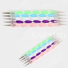 Buy 5Pcs 2 Way Dotting Tools Marbling Tool Nail Art Dotticure Tool