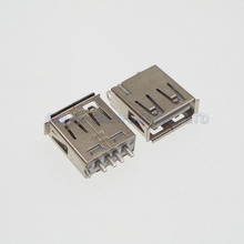 2.0 usb socket connector Welding socket A Female Solder wire Type USB Port 13.7mm 2024 - buy cheap