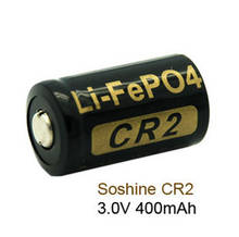 4PCS/LOT Soshine 3V 400mAh CR2 Rechargeable Battery LiFePO4 CR 2 Battery for LED Flashlight Headlamp Bicycle Lamp 2024 - buy cheap