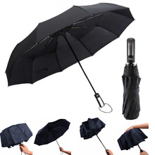 Wind Resistant Three Folding Automatic Umbrella Rain Women Auto Luxury Big Windproof Umbrellas Men Frame Windproof 10K Parasol 2024 - buy cheap