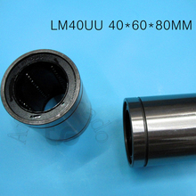 Lm40uu que carrega 40*60*80mm lm40uu 40mm bucha linear do rolamento de esferas 40*60*80mm para as peças da impressora 3d 2024 - compre barato