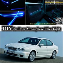 For Jaguar X-Type X Type interior Ambient Light Tuning Atmosphere Fiber Optic Band Lights Inside Door Panel illumination Tuning 2024 - buy cheap