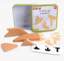 Деревянная головоломка «сделай сам», меняющая цвет, подарок для детей, творческие развивающие игрушки, игра в младших танграммах, Обучающий набор DS9 2024 - купить недорого