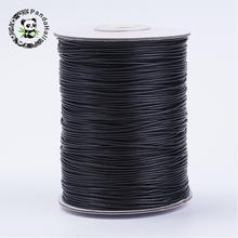 Korean Waxed Polyester Cord, Black, about 1.0mm thick, about 185yards/roll 2024 - buy cheap