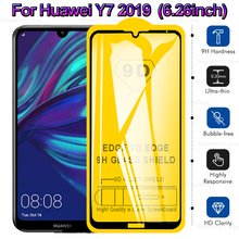 Закаленное стекло для Huawei Y7 2019, Защитная пленка для экрана с полным клеем для Huawei Y7 Y 7 7Y, защитная пленка 2024 - купить недорого