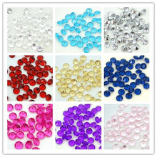 Lote de 18 Color-500pcs de confeti de diamante de 4 quilates para boda, centros de mesa, suministros festivos para fiestas, 10mm 2024 - compra barato