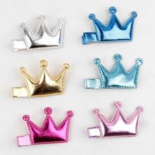 Hot Cute Hair Accessories New Design Leather Shiny Glossy Crown Head Accessories Girls Crown Hairpins Kids Accessories Hair Clip 2024 - buy cheap