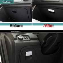 Tonlinker 2 PCS DIY Car Styling Stainless Steel Glove Box Handle Decoration Light Cover Case Stickers for Chevrolet TRAX 2014 2024 - buy cheap