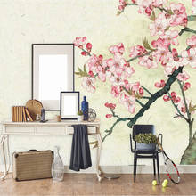 Chinese Style Wallpapers for Walls 3D Peach Flowers Wall Murals Photo Wallpapers for Living Room Bedrooms Wall Papers Home Decor 2024 - buy cheap