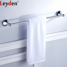 Настенный латунный держатель для полотенец Leyden с хромированной отделкой 2024 - купить недорого