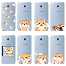 Funda trasera para Samsung Galaxy A5, A7, 2018, A6, A8 Plus, Shiba Inu Dog, suave funda de silicona para Samsung A3, A5, A7, 2016, 2017 2024 - compra barato