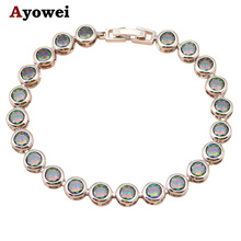 Simple but popular round shape Rainbow Silver Filled Health Nickel & Lead free Fashion jewelry TB547A 2024 - buy cheap