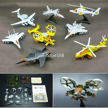 Helicóptero de ensamblaje 4D, modelo Avatar, escorpión, J-11, Su-33, CAIC, Z-10, rompecabezas, figura de acción, 1:165 2024 - compra barato