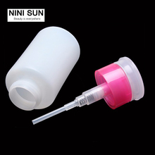 150ml Empty Wash Remover Cleanser Bottle Pump Dispenser Pink Nail Art Polish Remover Cleaner Acetone Bottle Nail Art Tools 2024 - buy cheap