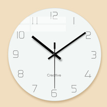 12 Inch Wall Clock Nordic Household Mute Living Room Bedroom Minimalist Modern Decorative Wall Watch Quartz Round Clocks 2024 - buy cheap