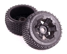 Rovan Baja Buggy Rear Wheel Mini Pin Spike Tires on Rims Desert Buster Style for 1/5 HPI Baja 5B 2.0 SS 2024 - buy cheap