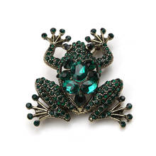 1pc Fashion Crystal Frog Brooch Pin Vintage Fitting Women Jewelry Garment Accessory Scarf Clip Findings 2024 - buy cheap