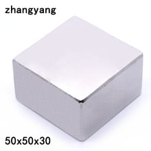 1pcs N45 50x50x30 mm block Strong Rare Earth Neodymium Magnets 50*50*30 mm square Permanent powerful neodymium Magnets 2024 - buy cheap